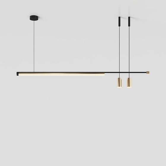 Linear Elegance 3D model Chandelier