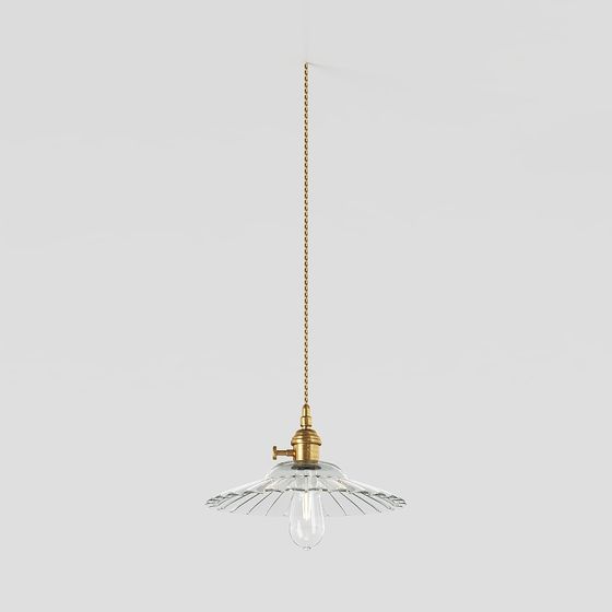 Stylish Vintage Modern Chandelier 3D model for Interiors