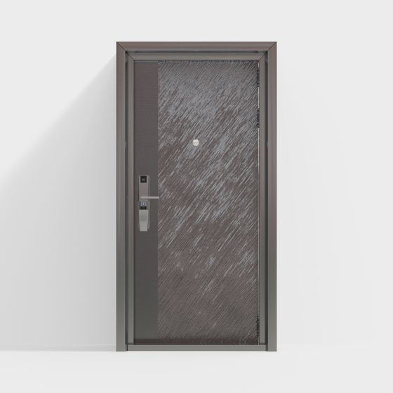 Elegant Low-Poly Door 3D model