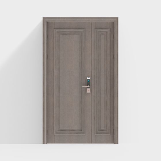 Elegant Minimalist Door 3D model for Modern Spaces
