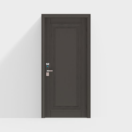 Elegant Low-Polygon 3D Door Model