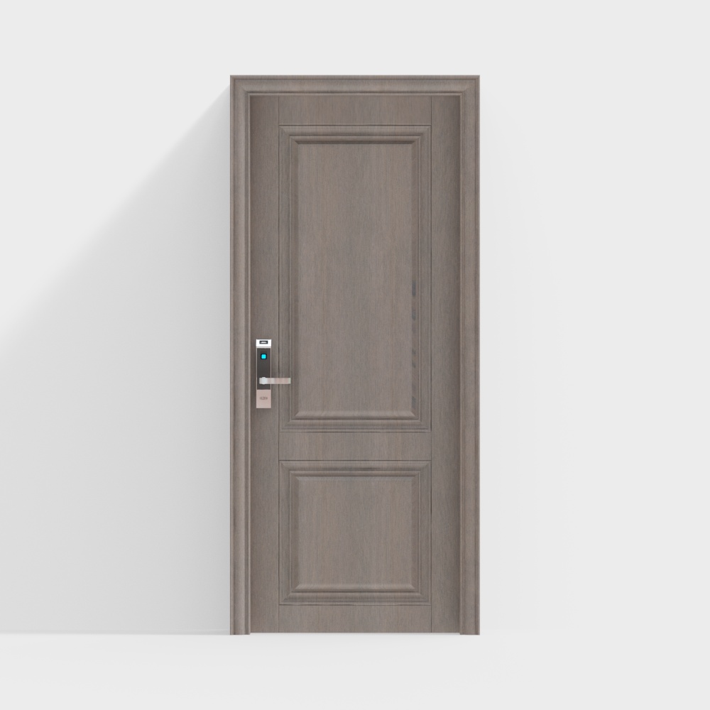 Urban Door 3D Model – Modern Wood and Metal Design