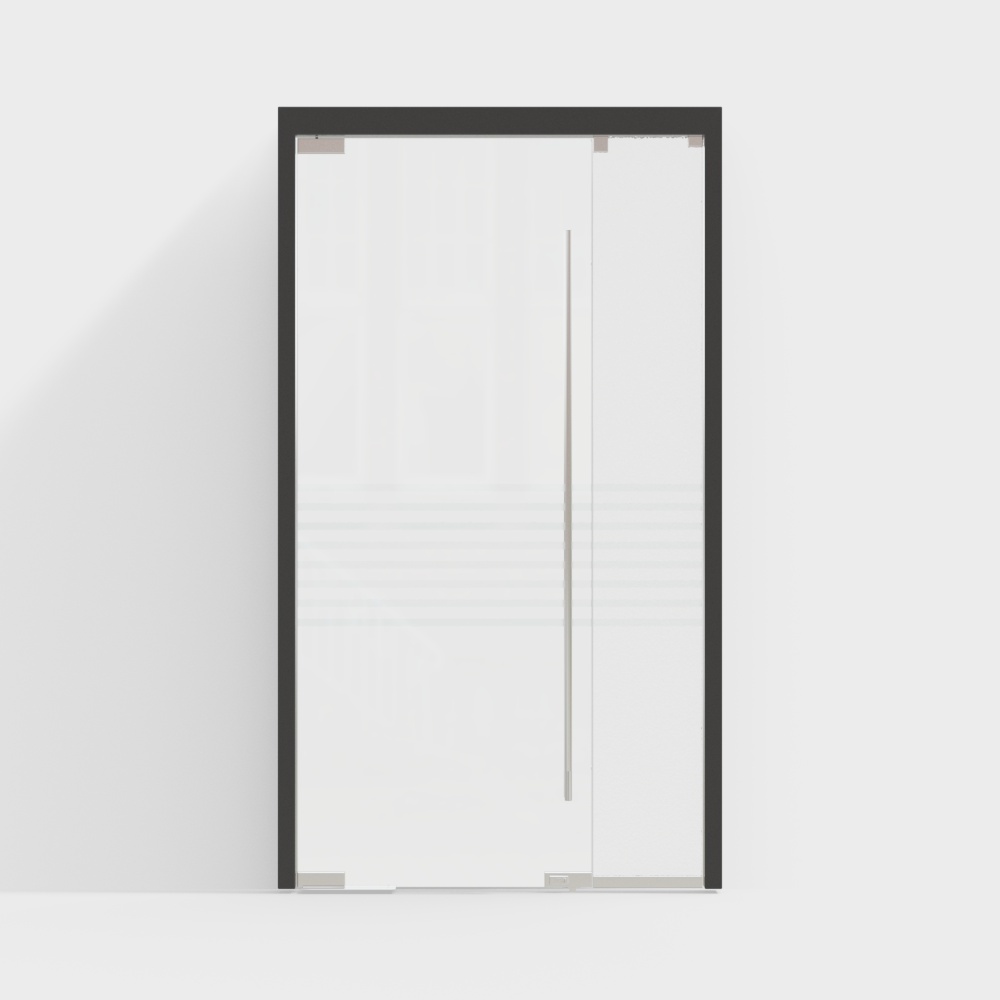 Modern Glass Double Door