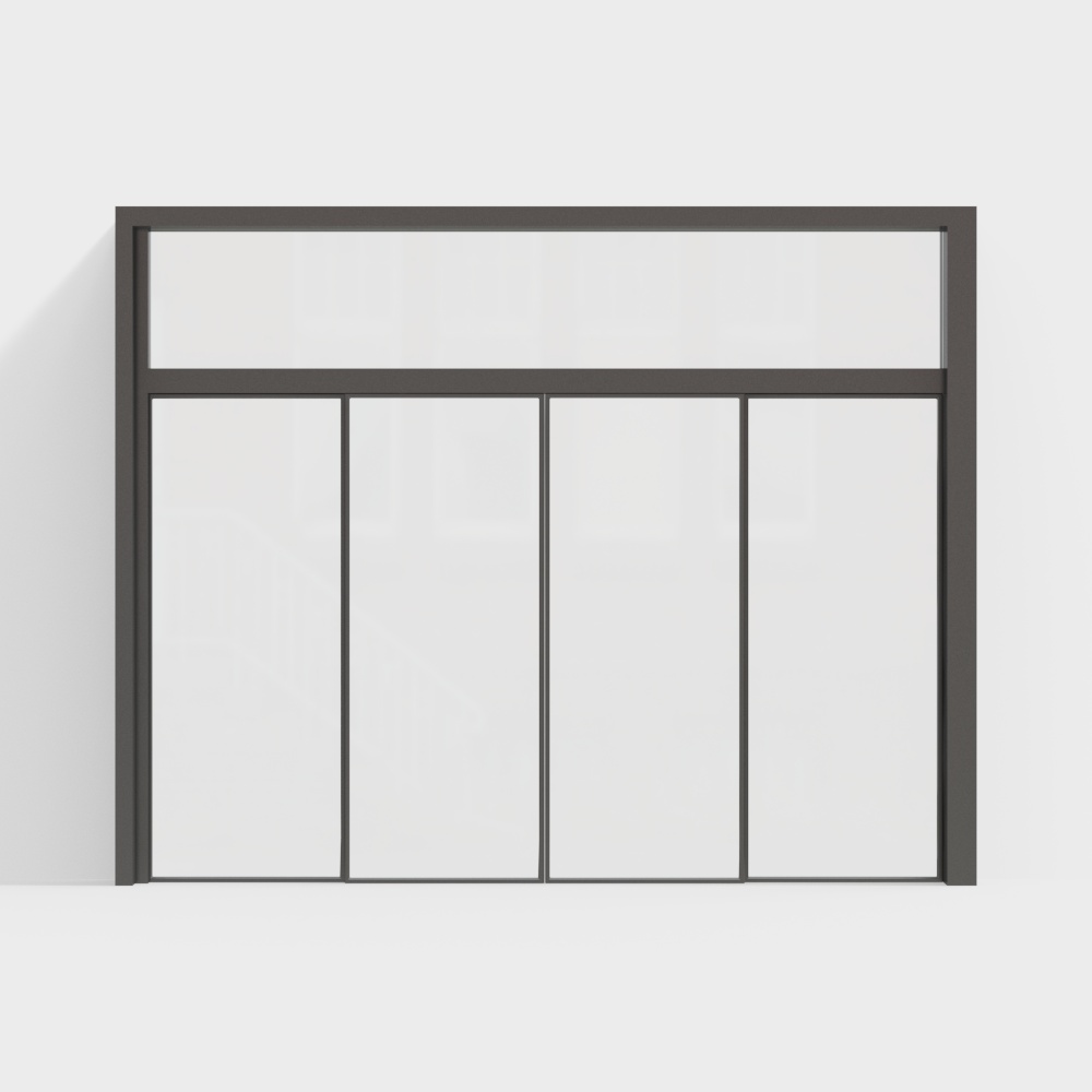 Puerta doble de cristal moderna