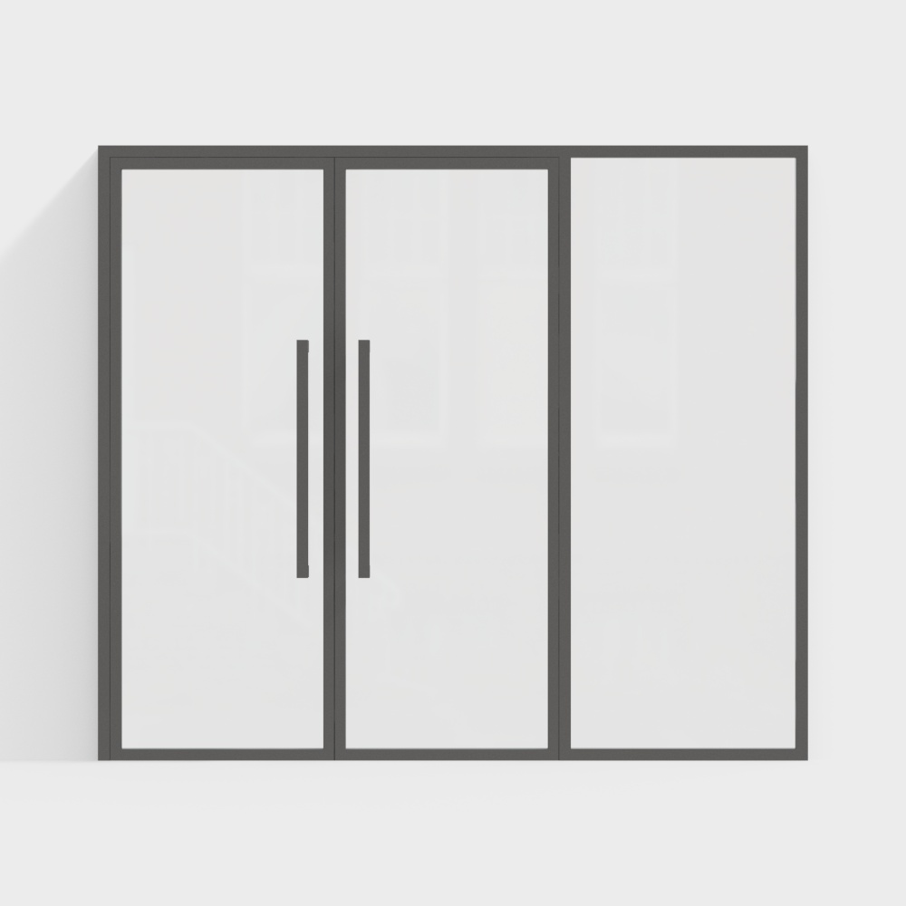 Puerta Doble de Vidrio Moderna