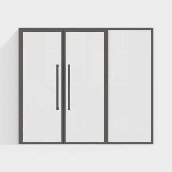 Puerta Doble de Vidrio Moderna