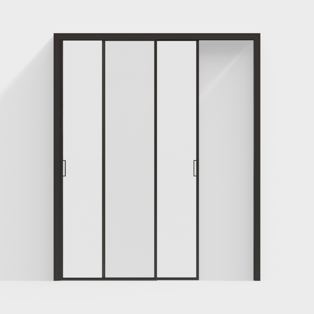 Moderne Glas-Schiebetür