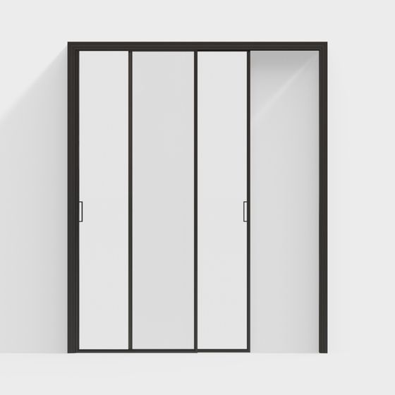 Moderne Glas-Schiebetür