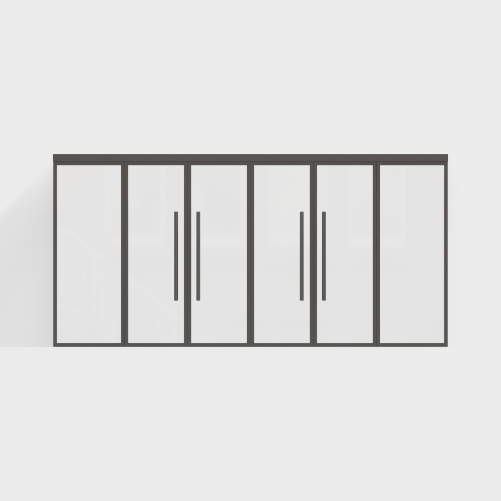 Modern Glass Double Door