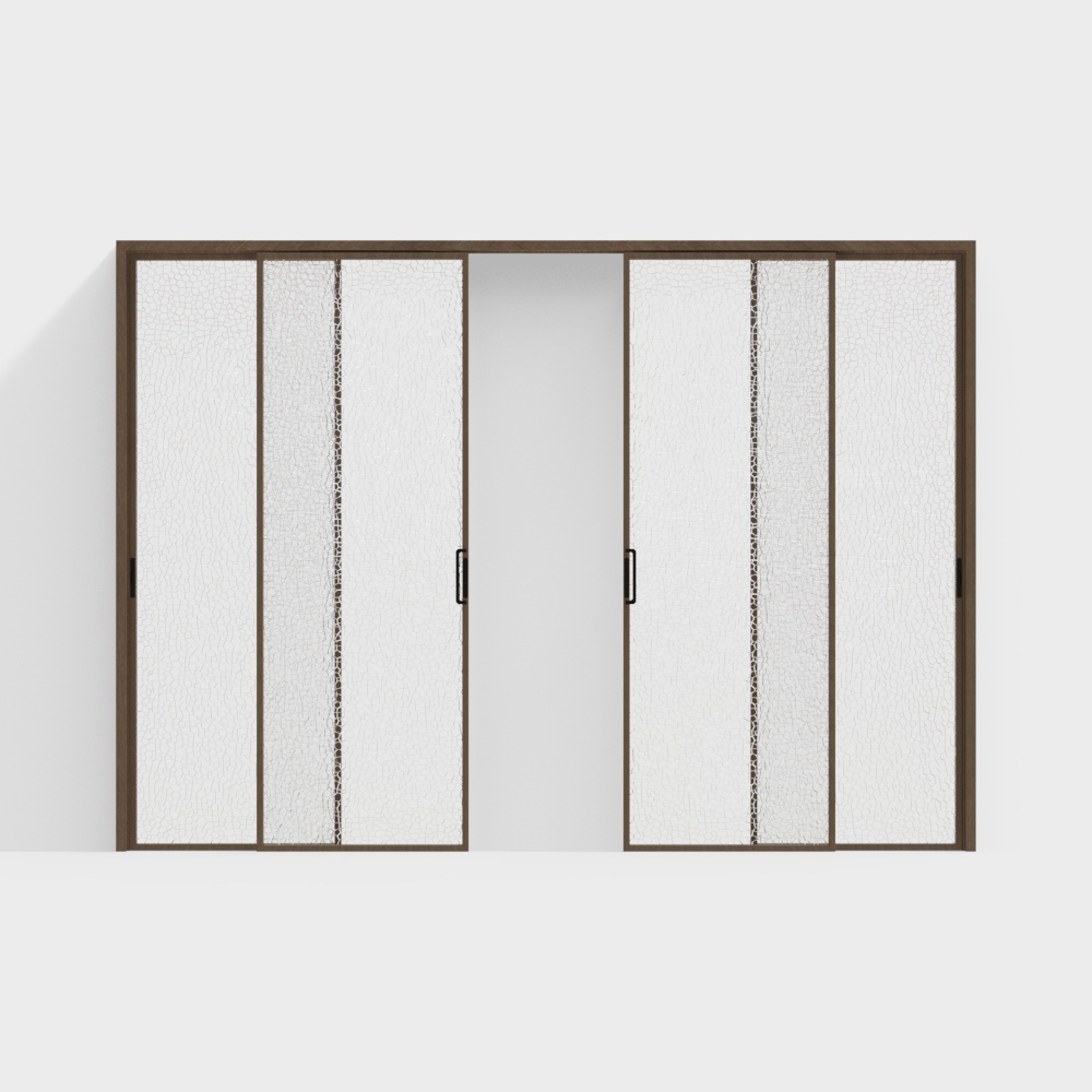 Stylish Glass Screen 3D Model – Minimalist Crack Design