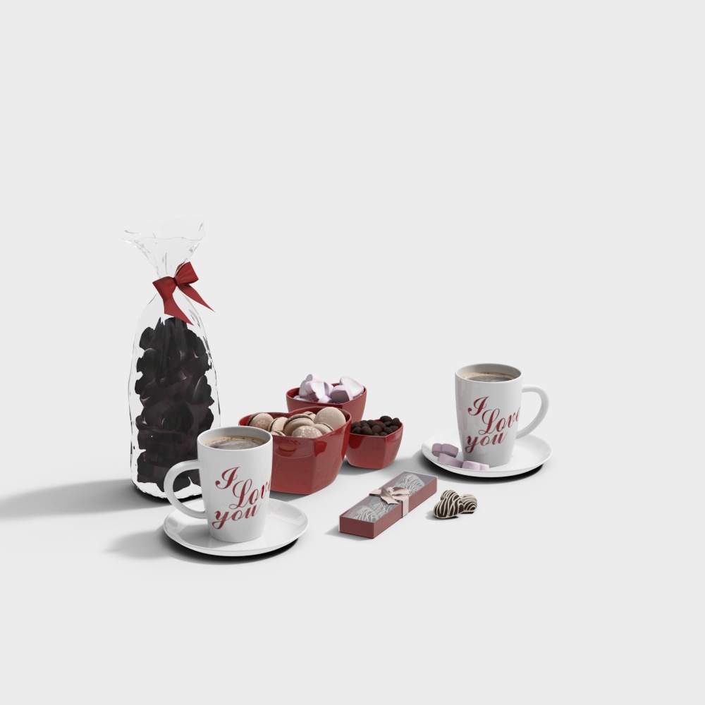 デザート食品のコンビネーションオーナメント