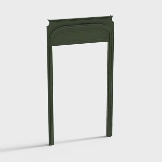Stylish Low-Poly Door Frame 3D Model for Creative Projects