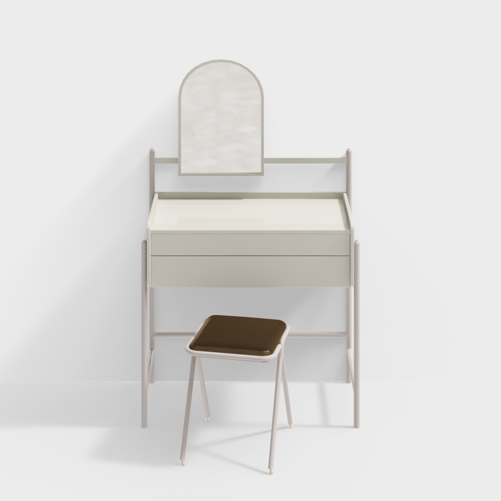 현대 크림 스타일 화장대