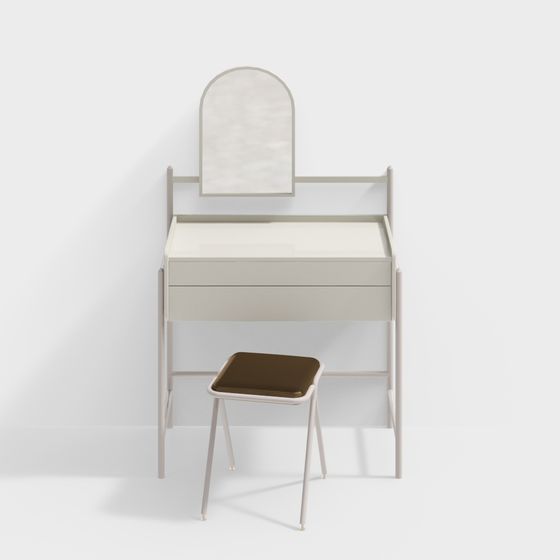 현대 크림 스타일 화장대