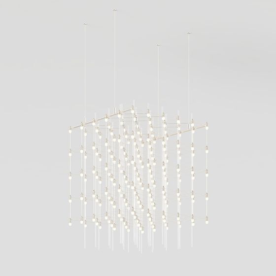 Crystal Chandelier 3D model for Modern Interior Design