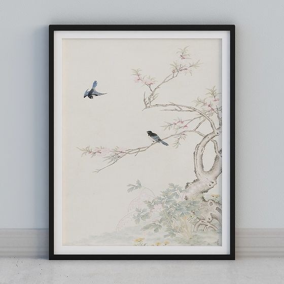 Spring Birdsong Low-Poly 3D Model for Creative Projects