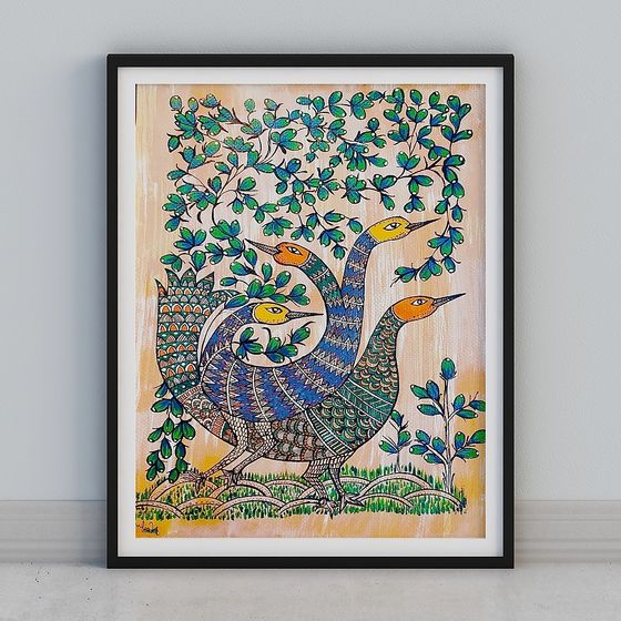 Vibrant Nature-Inspired 3D Model for Creative Projects