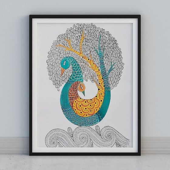 Peacock Dance 3D Model