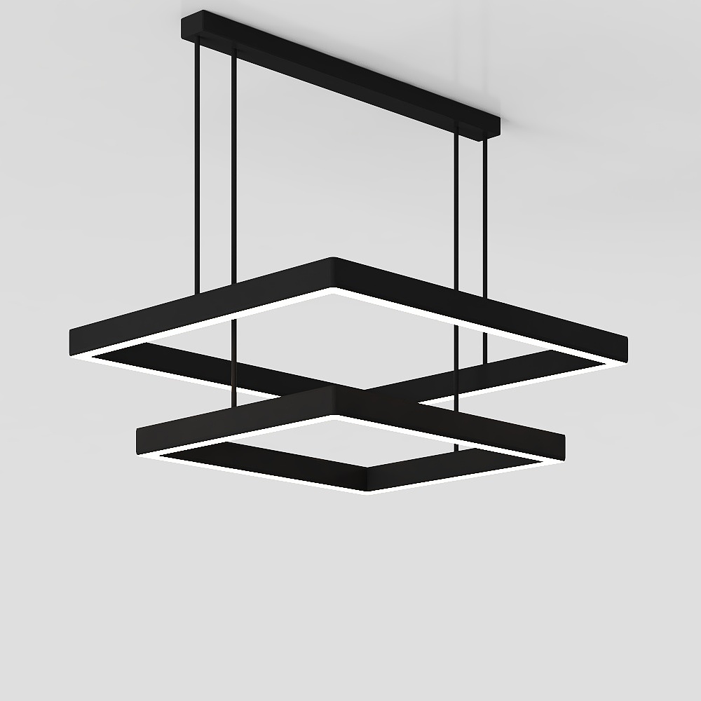 Lámpara colgante de varilla estilo industrial moderno