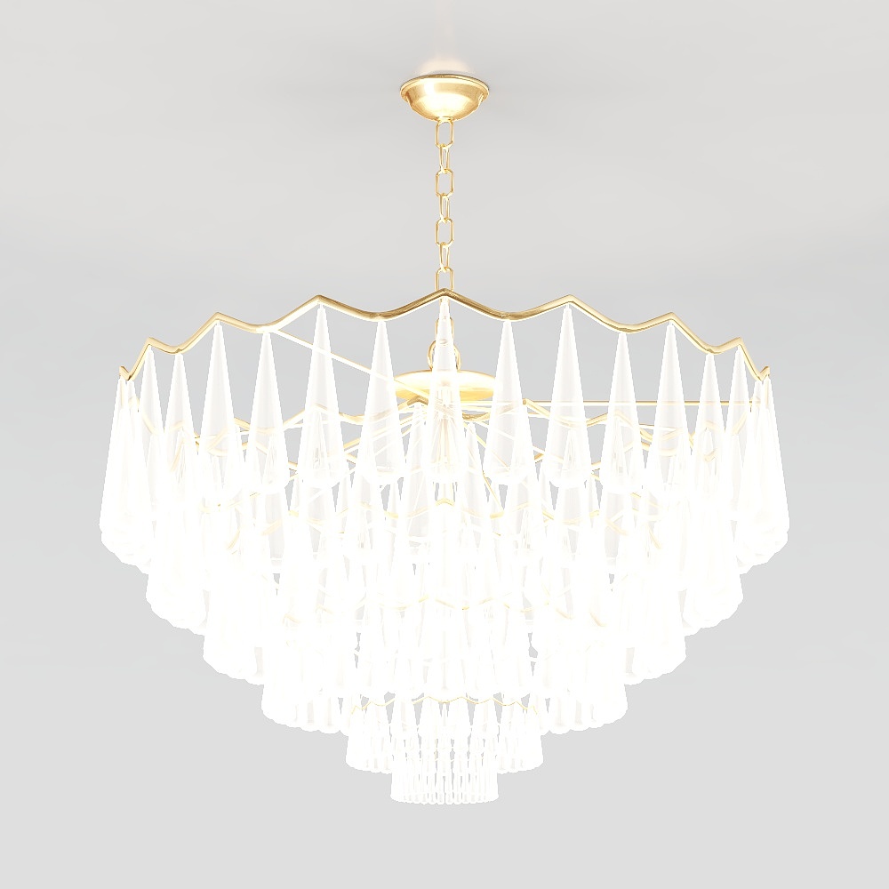 Elegant 3D Chandelier Model for Modern Interiors