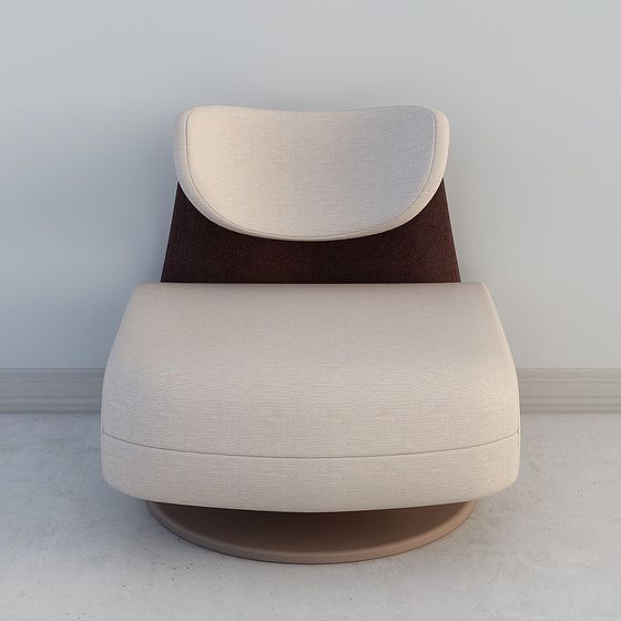 Stylish Streamlined Sofa 3D model for Cozy Interiors