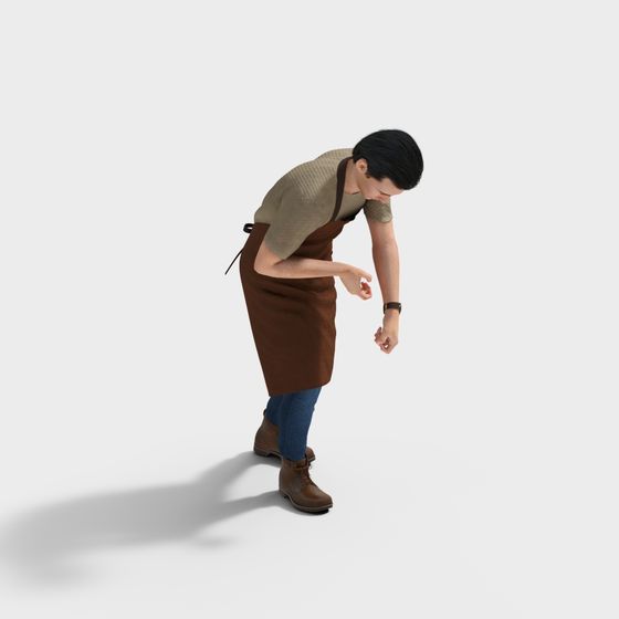 Mann bei der Reinigung