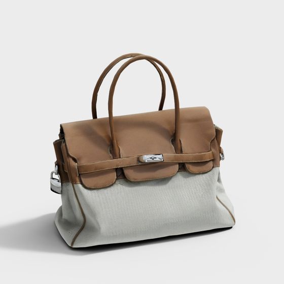 Elegant Low-Poly Handbag 3D Model