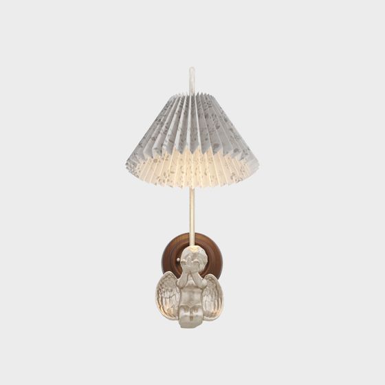 Charming Angel Wall Lamp 3D model for Creative Spaces
