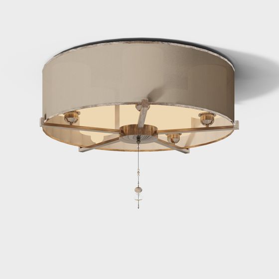 Vintage Glam Ceiling Light 3D model