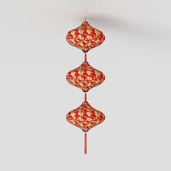 Cloud Brocade Lantern 3D model