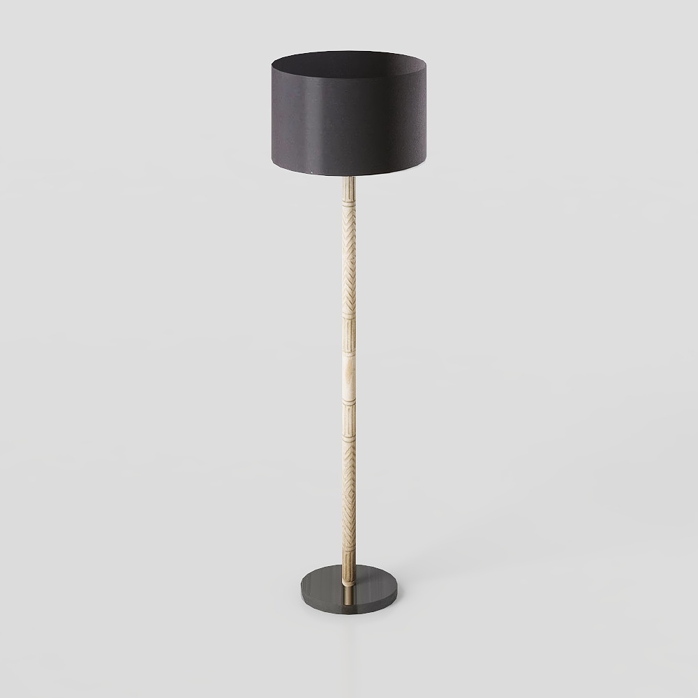 Modern black floor lamp