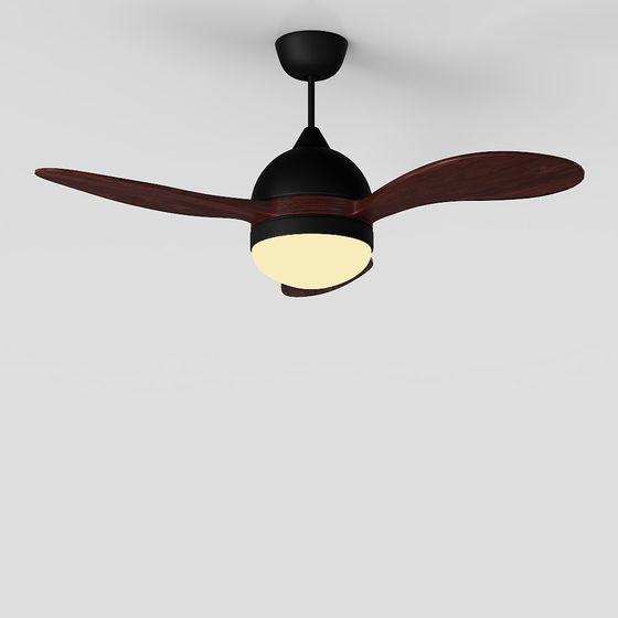 Stylish Ceiling Fan 3D model for Contemporary Spaces