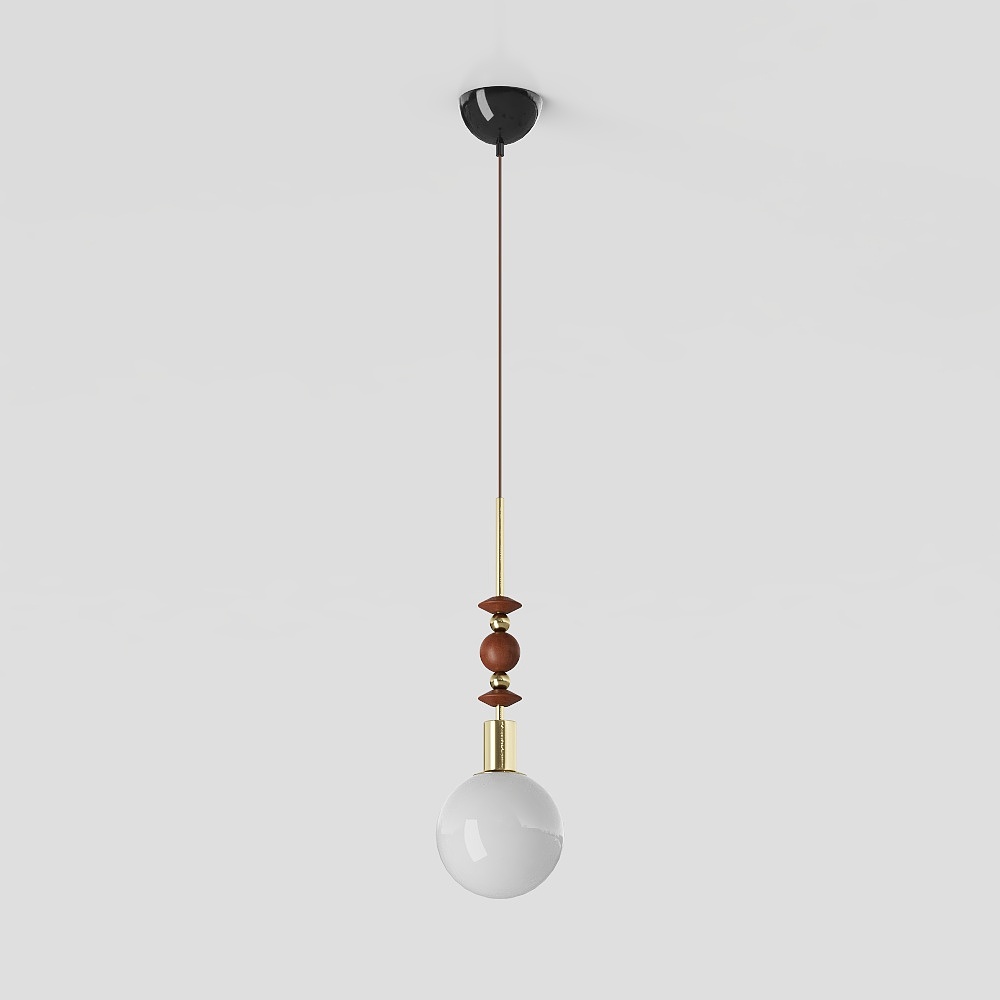 Art Deco Sphere Pendant 3D model