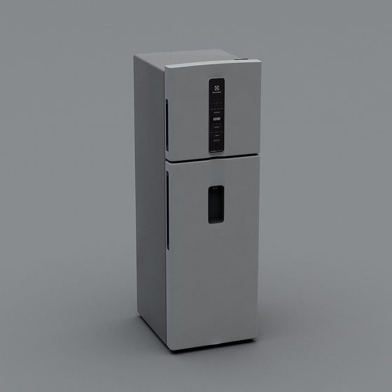 Sleek Modern Refrigerator 3D model
