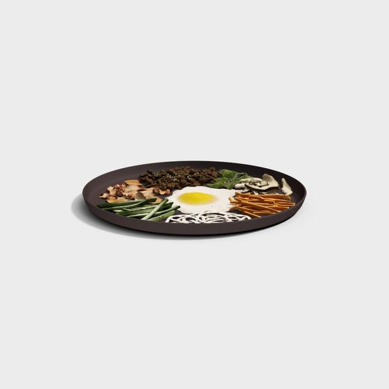 Delicious Breakfast Plate 3D model