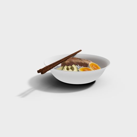 Realistic Japanese Ramen Bowl 3D model