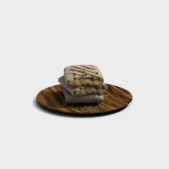 Tortilla Delight 3D model for Culinary Creations