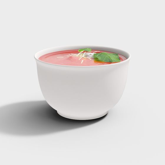 Realistic Tomato Soup 3D model
