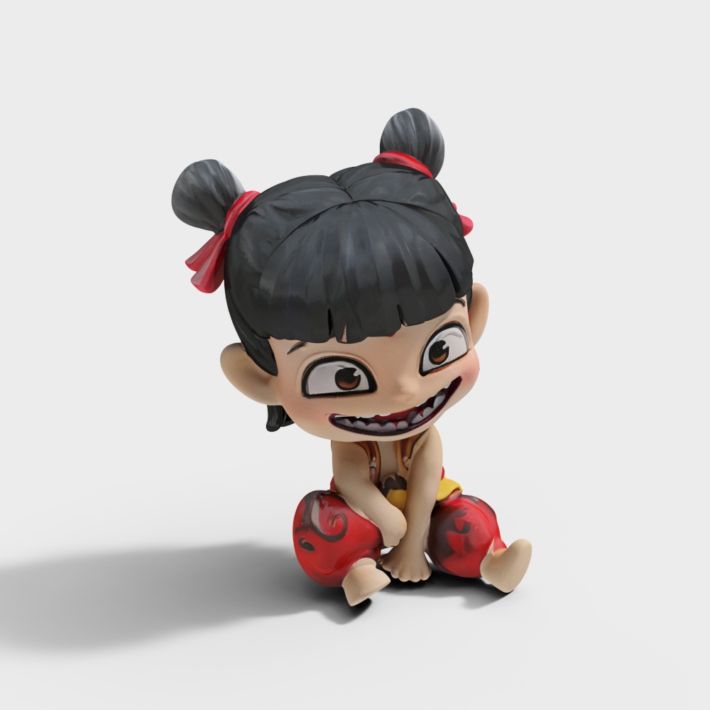 Laughing Nezha Figurine