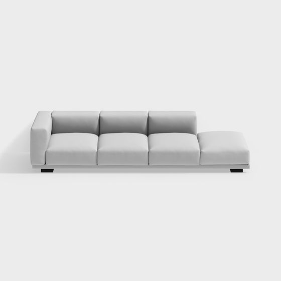 Modern Minimalist Sofa 3D model