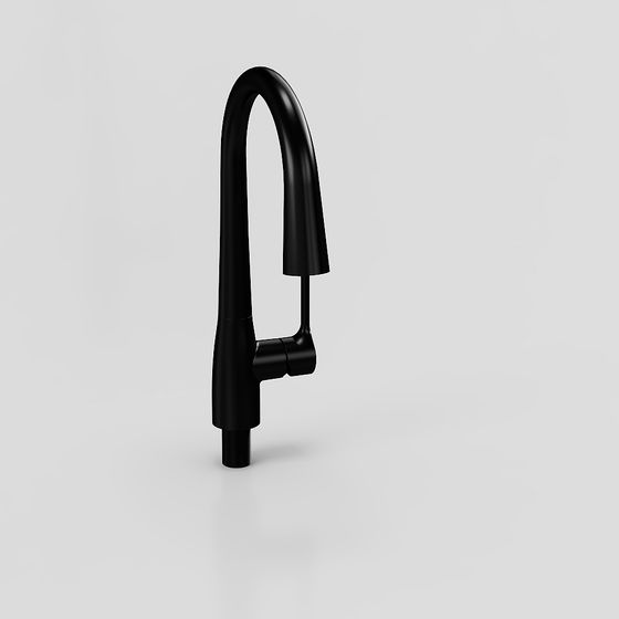Touchless Faucet 3D Model in Matte Black