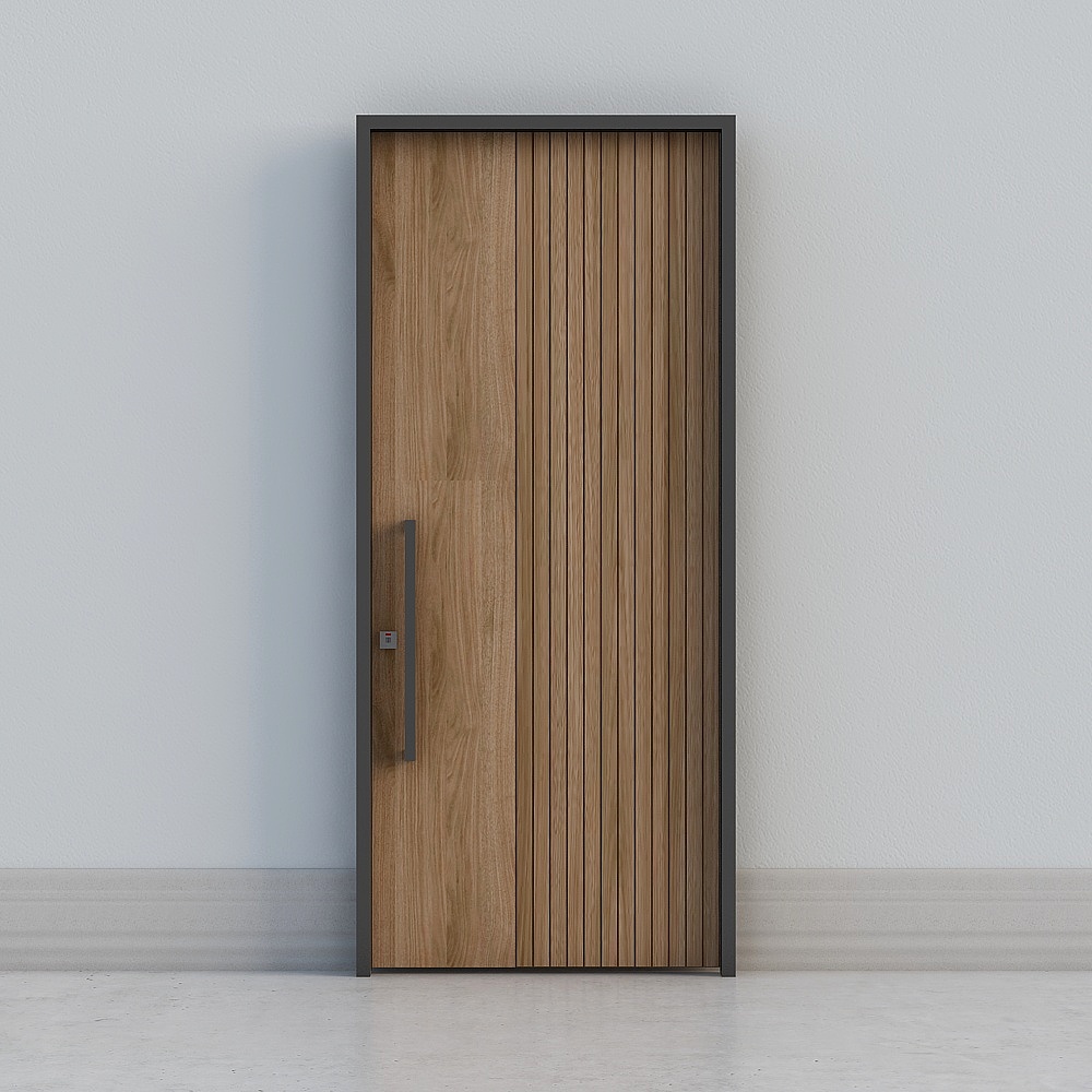 Log interior door