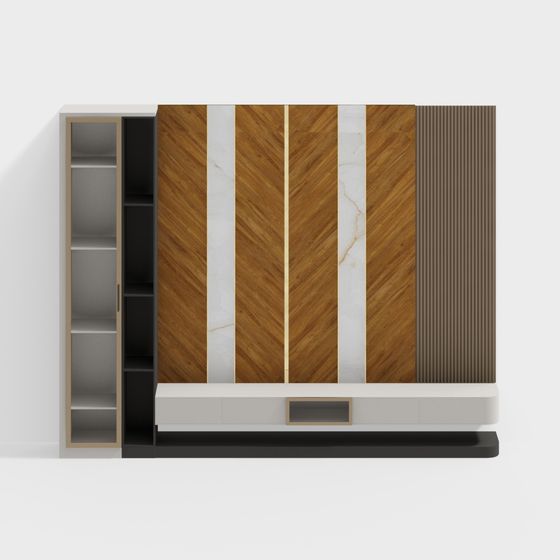 Urban Elegance Bookshelf 3D model