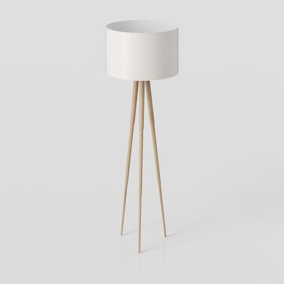 Tripod Floor Lamp 3D model for Modern Interiors