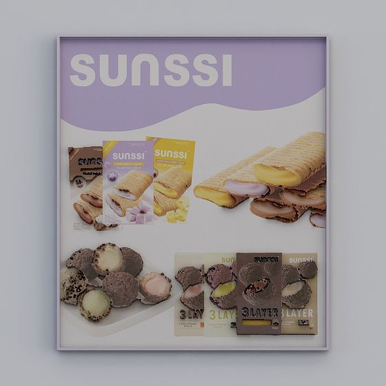 Sunssi Snack Display 3D model for Creative Projects