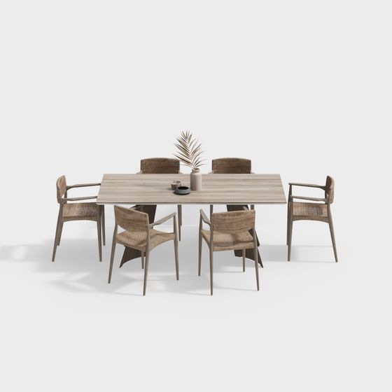 Cozy Dining Set 3D model