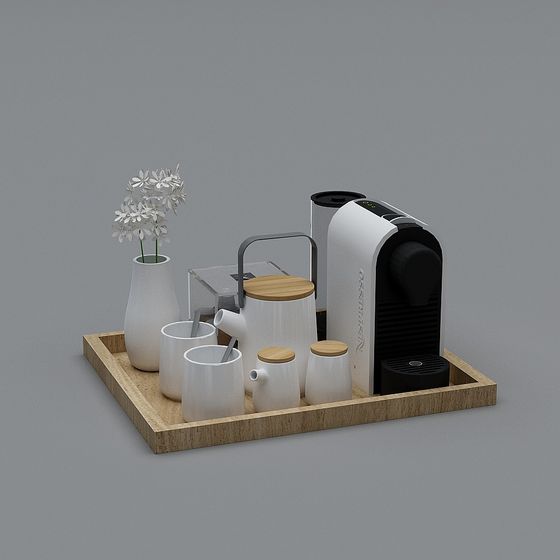 Coffee Time 3D model - Elegant Minimalist Design