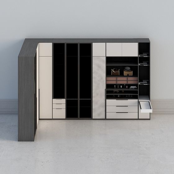 Minimalist Storage Cabinet 3D model