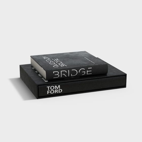 Stylish Book Stack 3D model for Modern Designs