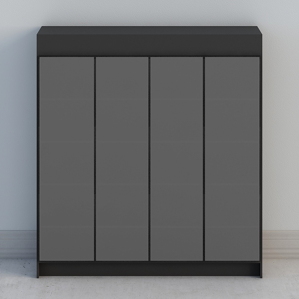 Modern grey wardrobe